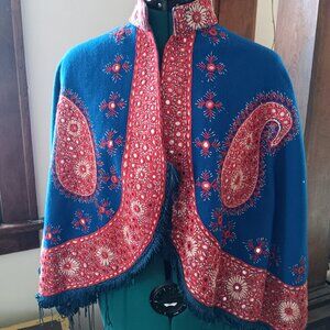 Vintage Embroidered Cape